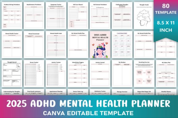 2025 ADHD Mental Health Planner: A Practical Tool for Focus and Growth