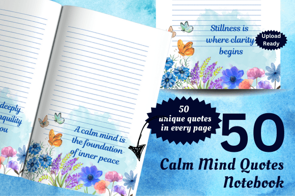 50 Calm Mind Quotes Notebook