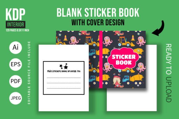 Blank Sticker Book with Cover Design: A Must-Have Resource for KDP Sellers