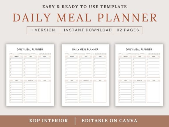 Daily Meal Planner: Simplify Your Kitchen, Elevate Your Life