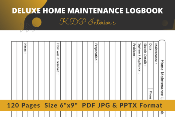 Deluxe Home Maintenance Logbook