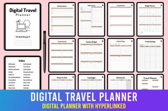 Editable Digital Travel Planner Bundle: A Comprehensive Guide for Modern Travelers