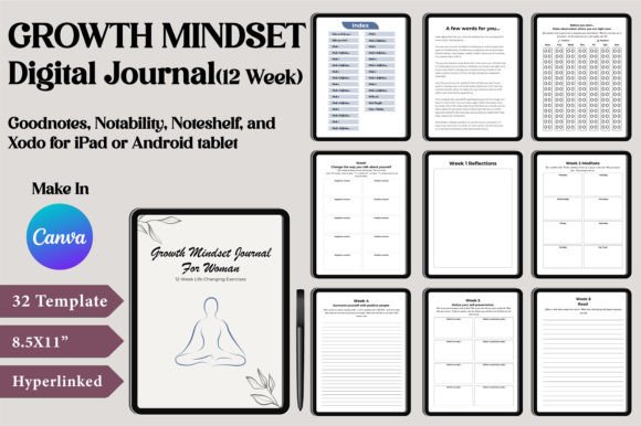 Maximize Your Digital Growth with the 12 Week Growth Mindset Journal
