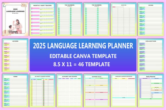 Maximize Your Language Learning Journey with the Editable 2025 Language Learning Planner