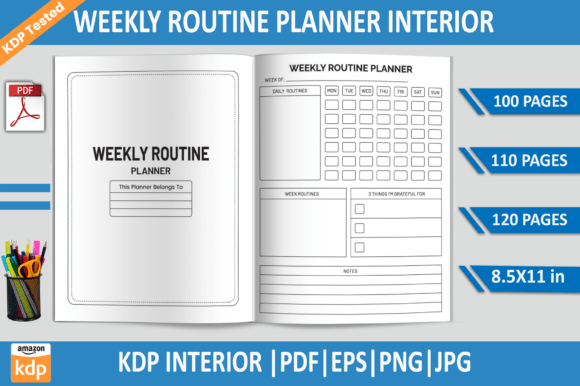 Weekly Routine Planner KDP Interior: A Comprehensive Review